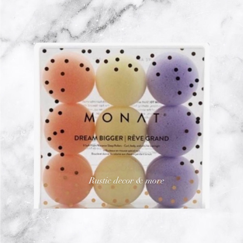 MONAT 9 Soft Foam Macaron Sleep
Rollers Curl Body Volume Set of 2 PACKS